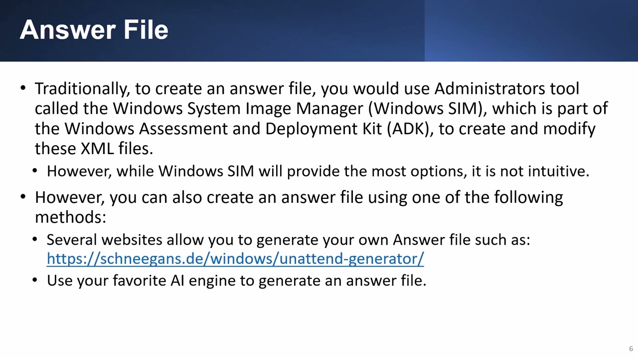 CompTIA A+ 15-08 Установка Windows — Часть 7 — Создание и использование файла ответов для установ...