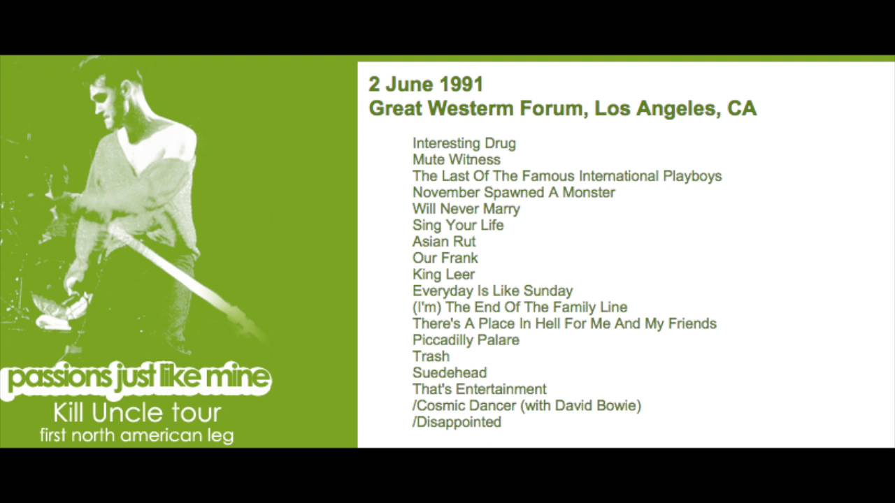 🎤 Morrissey - June 2, 1991 - Los Angeles, CA, US (Full Concert) LIVE