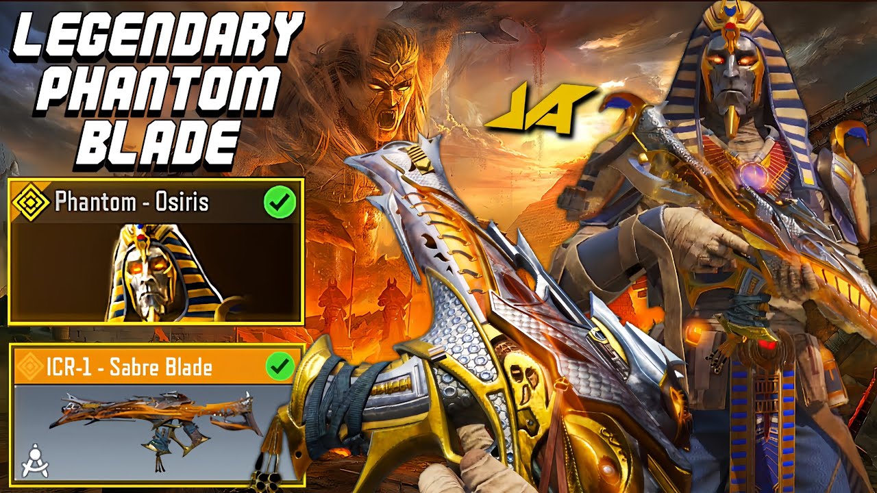 Legendary ICR-1 Sabre Blade & Legendary Phantom Osiris Is Back (Intense Solo Vs Squad Gameplay) CODM
