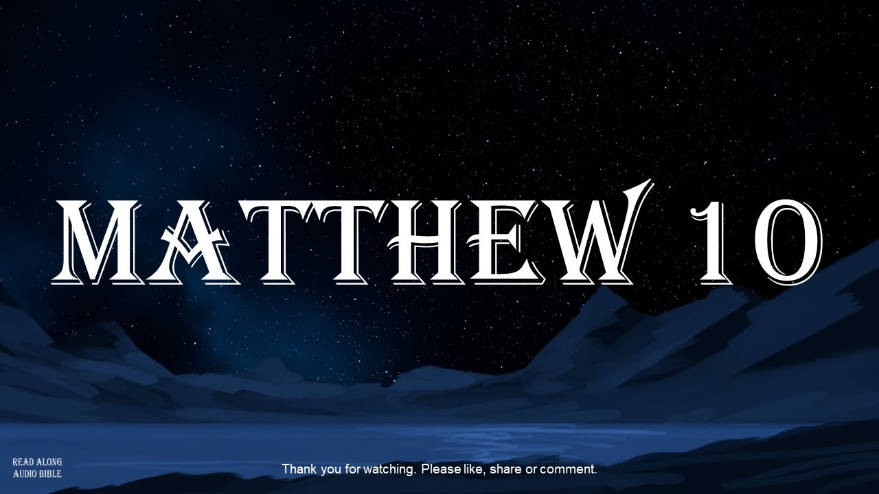 Matthew 10 - I send you out as sheep among wolves.