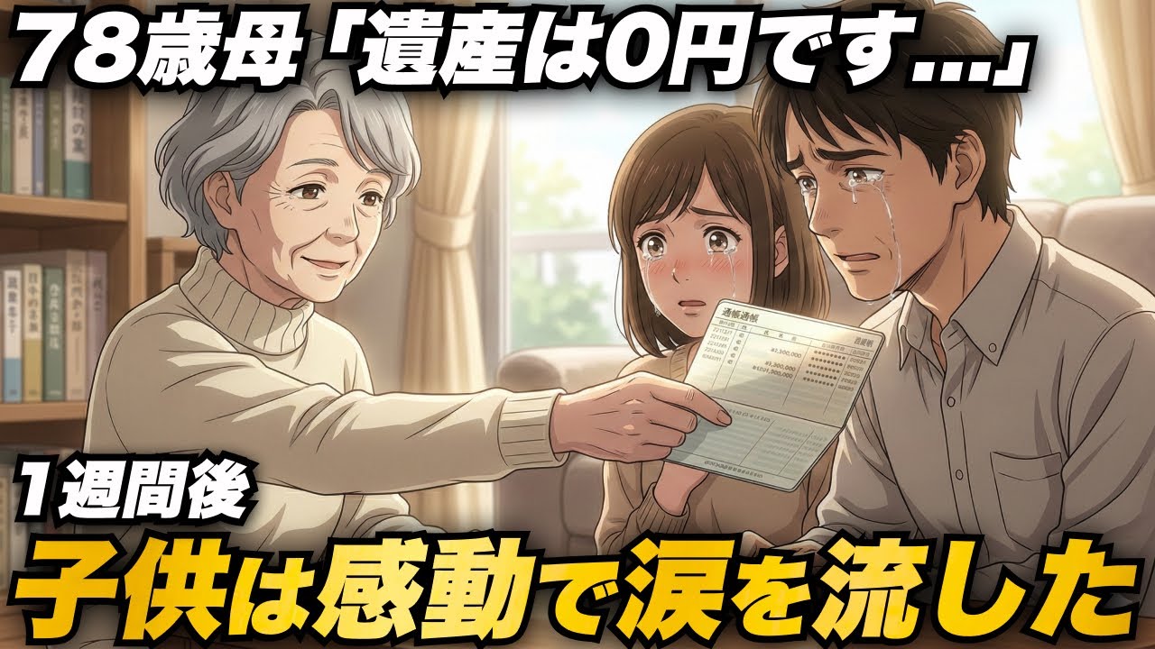 「遺産は0円よ…」金目当ての子供たちを絶望させた78歳元銀行員の母。その後に明かされた”本当の遺産”に涙が止まらない…