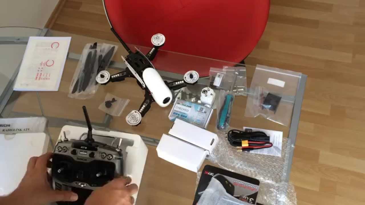 FPV Quadcopter Racer STORM SRD 280 - Unboxing RTF Set
