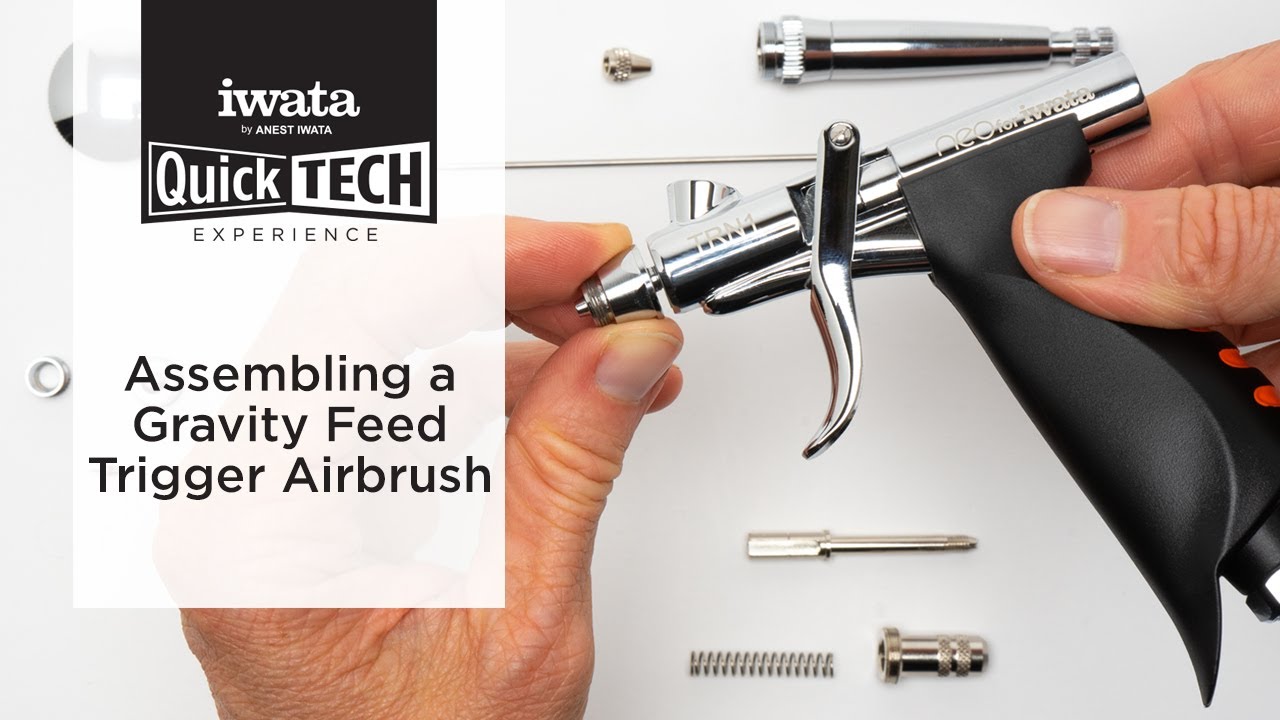 Assembling a Gravity Feed Trigger Airbrush