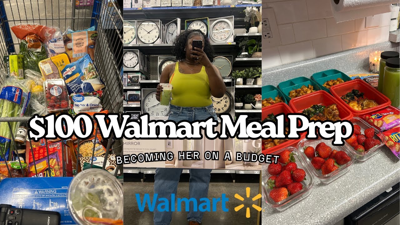 Affordable Walmart Meal Prep Haul+Cook With Me | Budget Friendly Meal Prep