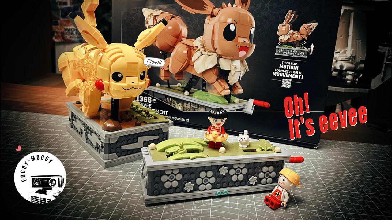 Bricks building: Eevee! Come on! Pikachu is waiting for you. 🤗.        Mega I Pokémon