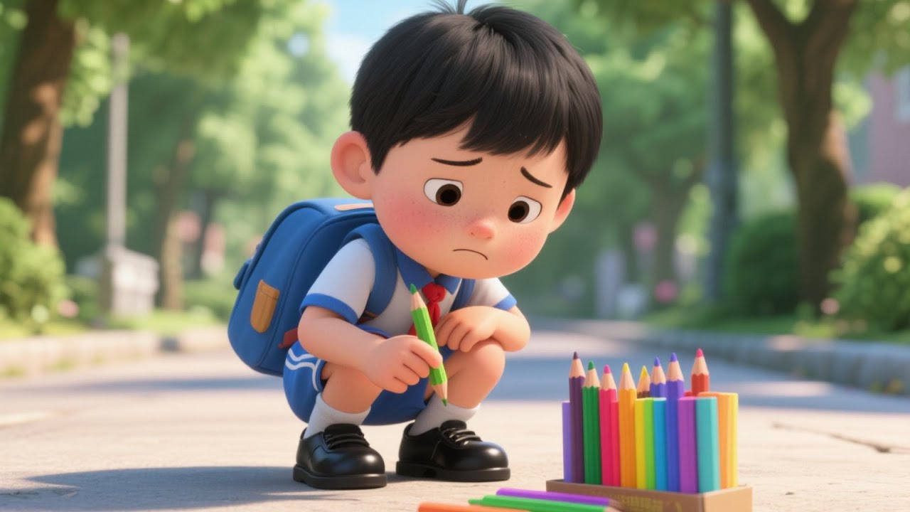 路上的彩色筆
