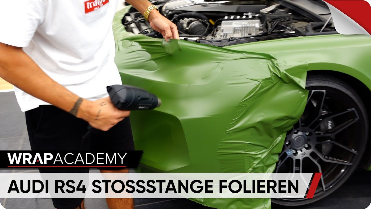 Stoßstange folieren lernen | Schritt für Schritt Anleitung | Audi RS4 | How to wrap a bumper