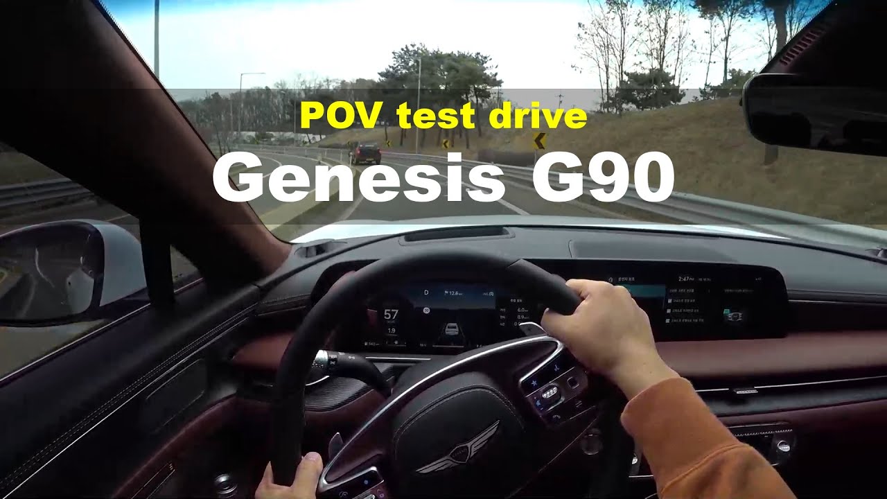 2022 Genesis G90 3.5T-GDi AWD POV test drive