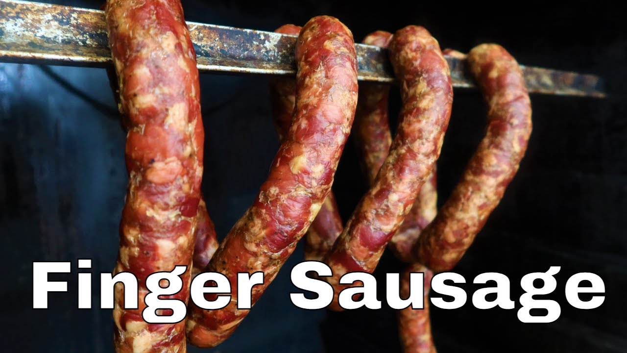 Finger Sausage aka traditonal hand stuffed sausage. Home Production of Quality Meats and Sausage