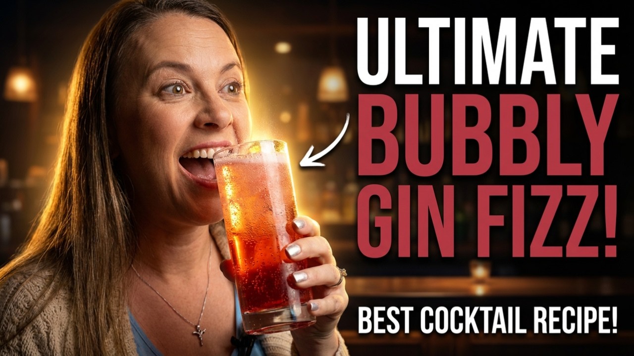 The BUBBLY Pomegranate Gin Fizz Cocktail Recipe | HOW TO MAKE