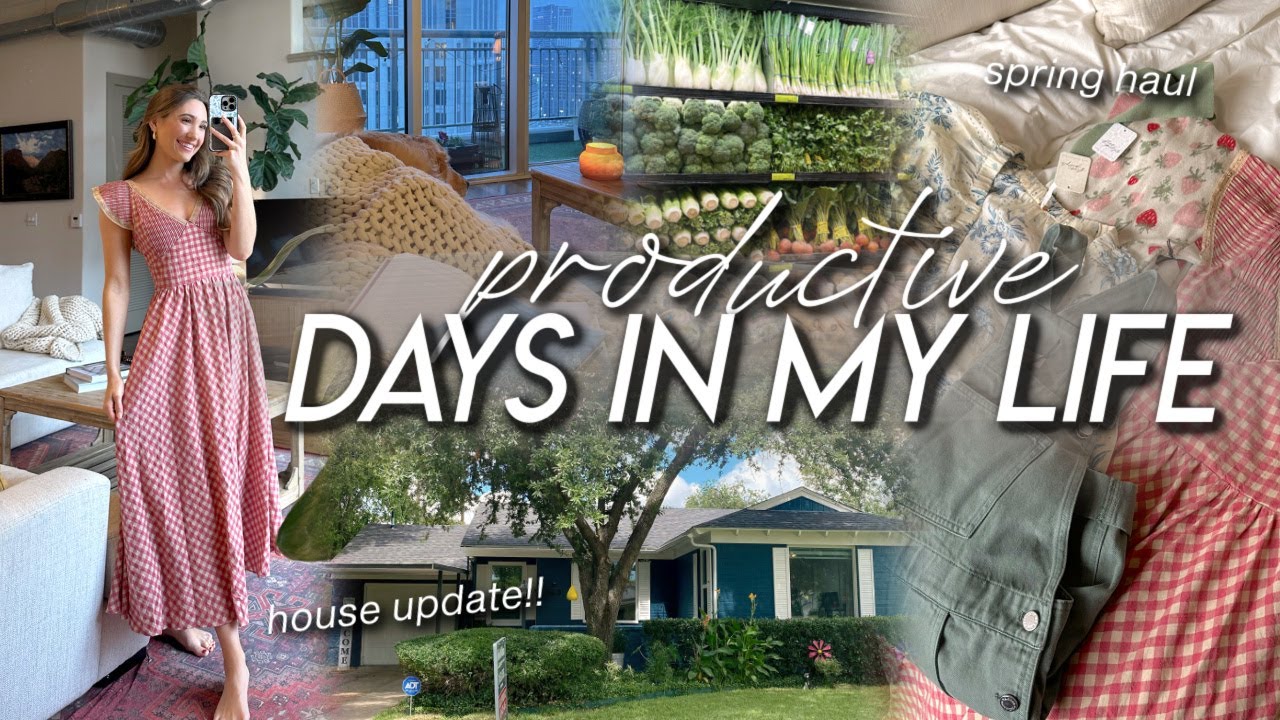 DAYS IN MY LIFE | house buying update (!!), spring try-on haul, faith chats, back into a routine!