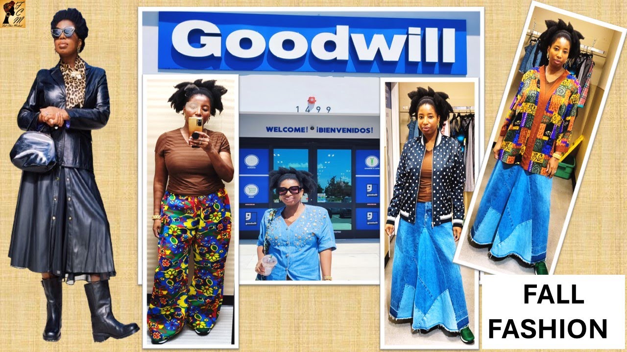 🍂 THRIFTING & STYLING FOR FALL | SHOPPING in 3 GOODWILL STORES | FALL FASHION #fashion #fallfashion