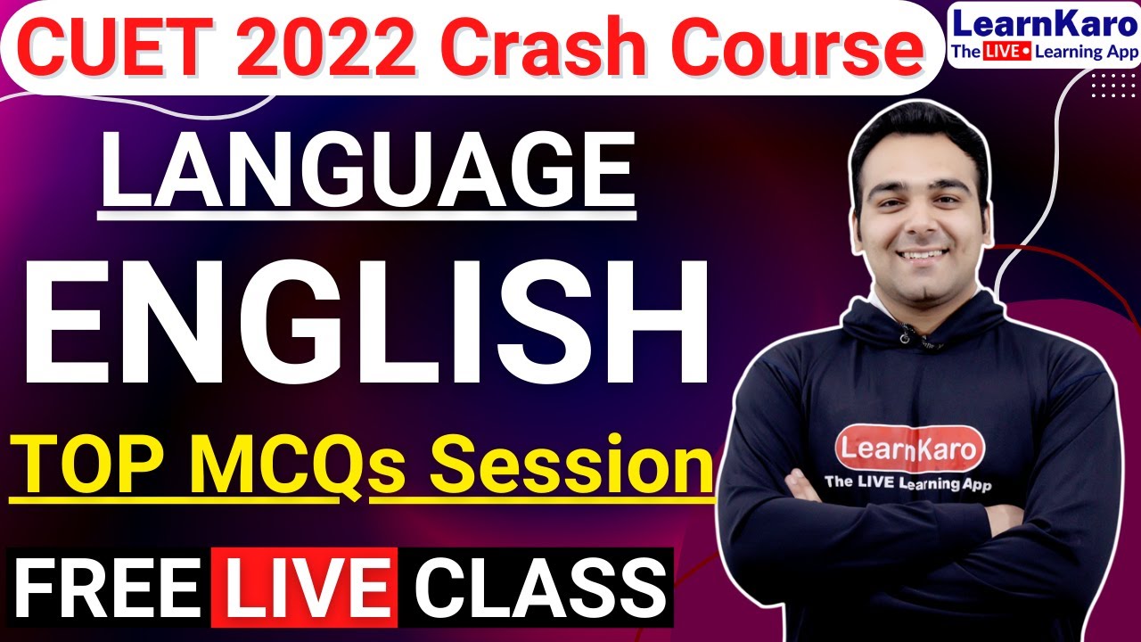 CUET 2022 English Language Test | Top 30 MCQs - Mock Test