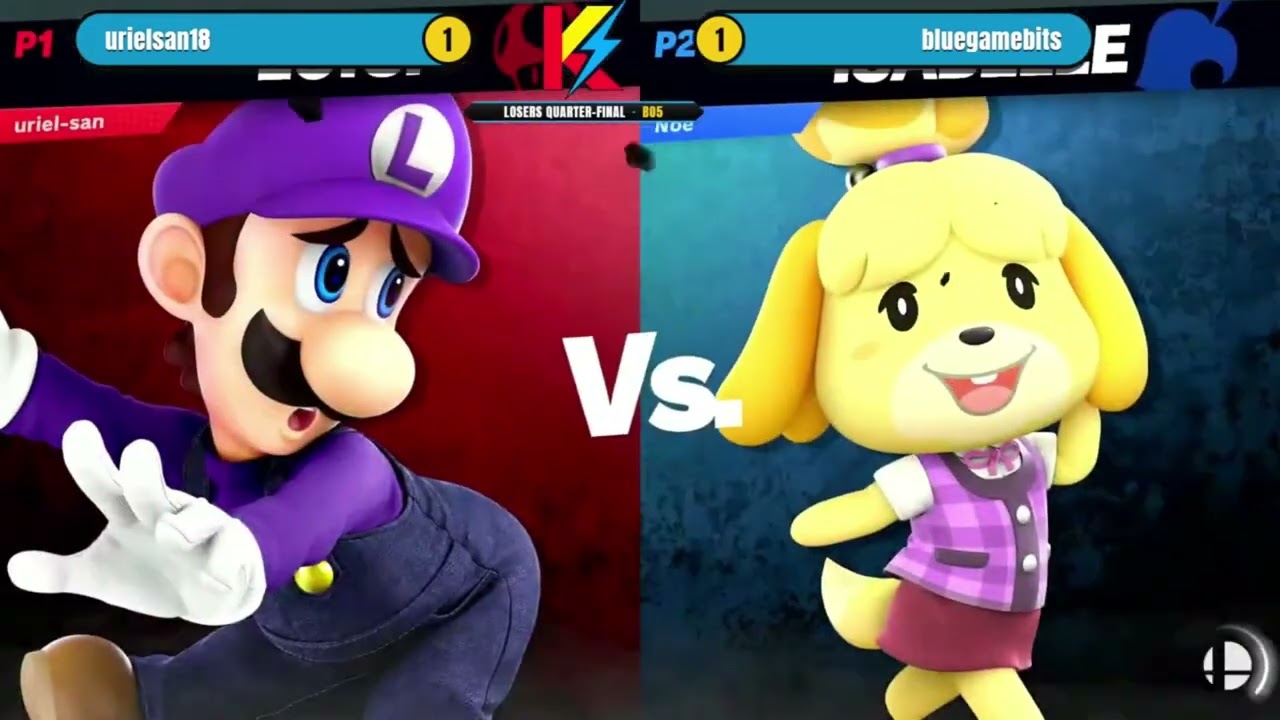 Ku-Saga S6 Losers Quarter - Urielsan18 (Luigi) VS Bluegamebits (Isabelle)