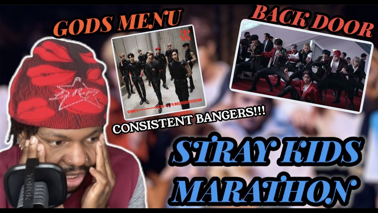 STRAY KIDS MARATHON | Gods Menu & Back Door MVs (REACTION)