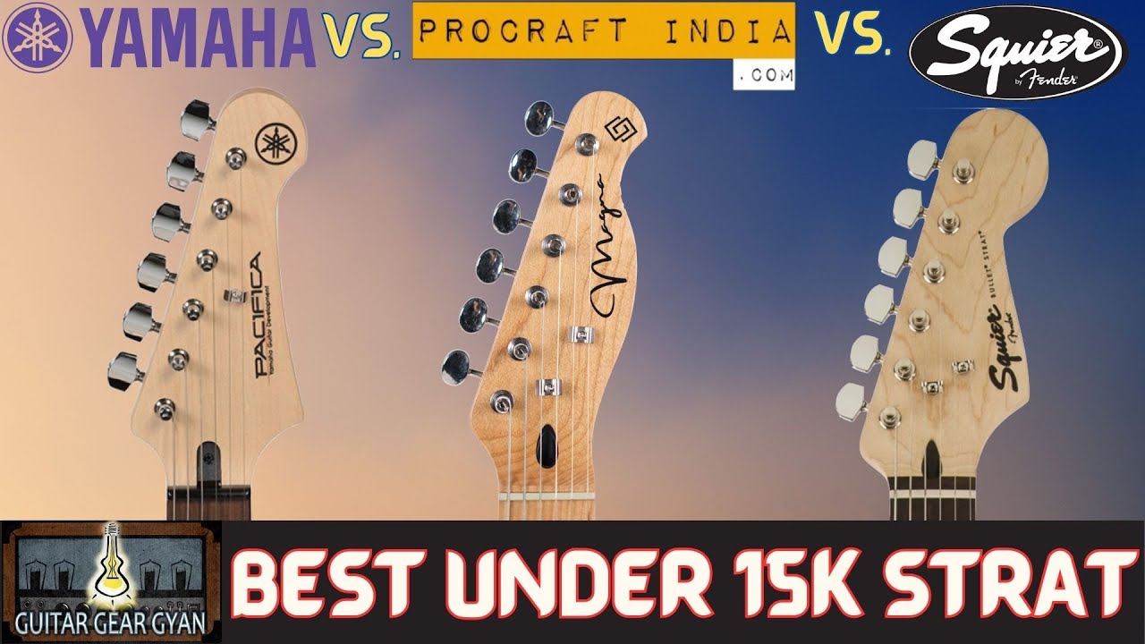 Best HSS Strat Under Rs 15k | Yamaha Pacifica PAC012 | Strydom Magna STM20 | Squier By Fender Bullet