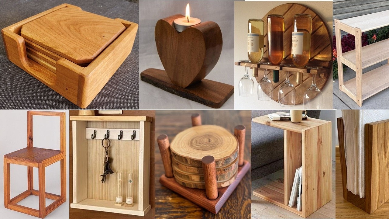 Simple Woodworking PROJECT IDEAS That Sell BY Turning Basic Wood into Artistic Home Decor