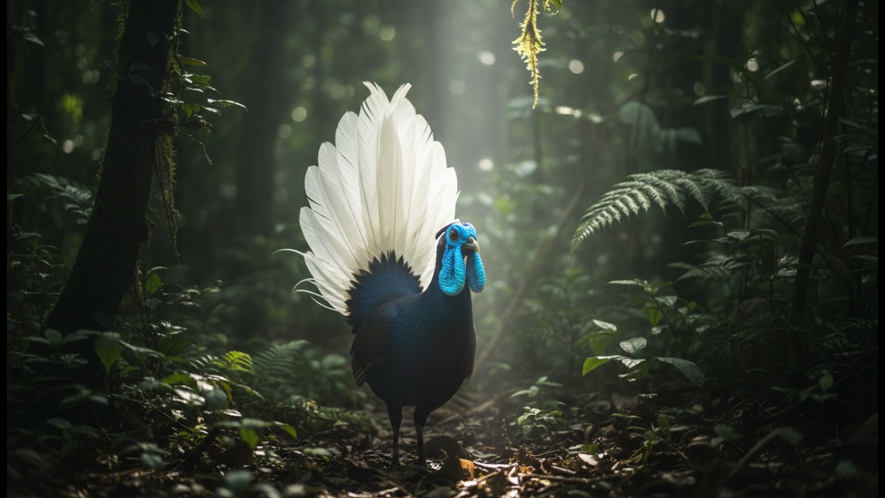 Is This Bird From Space? The Rare 'Heart-Tailed' Bulwer's Pheasant Revealed in 4K Ultra HD