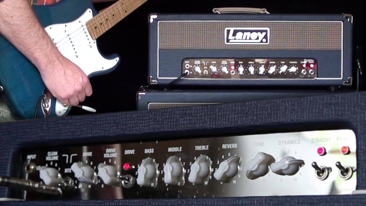 Laney: L50H & L412 50W Class A Half Stack - w/Strat