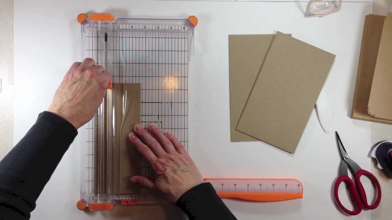Vertical Paper Bag Mini Album Series Part 1b - Building the Cover