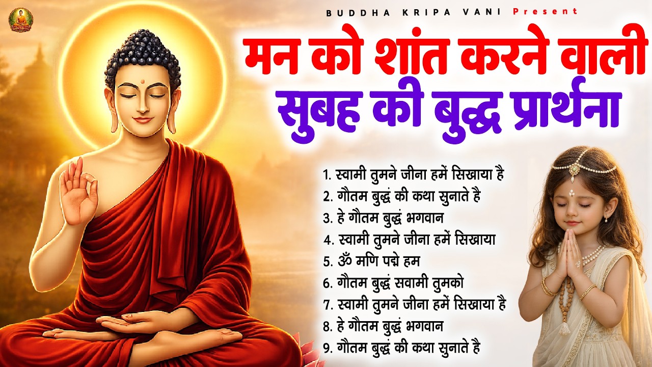मन को शांत करने वाली सुबह की बुद्ध प्रार्थना - 2026 Best Peaceful Buddha Bhajan Buddha Bhajan