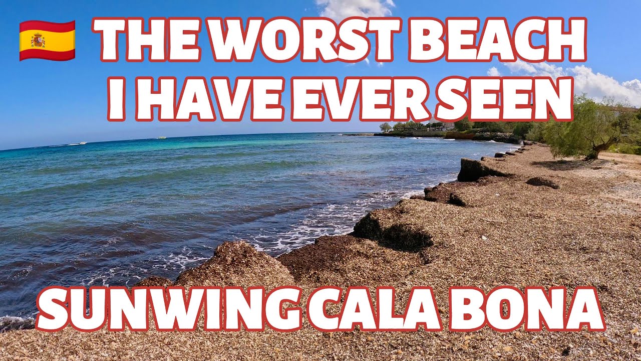 The Beach in front of Sunwing Cala Bona is a DISASTER!