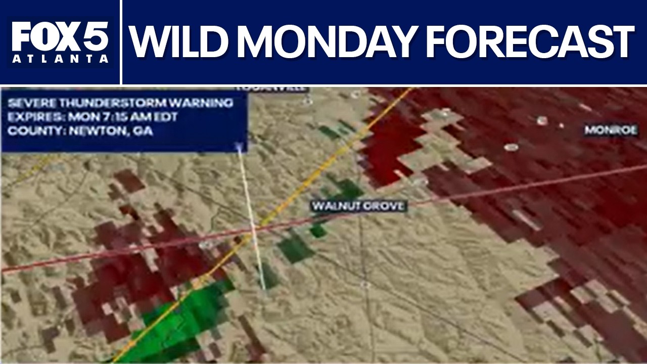 Monday morning 6:30AM forecast
