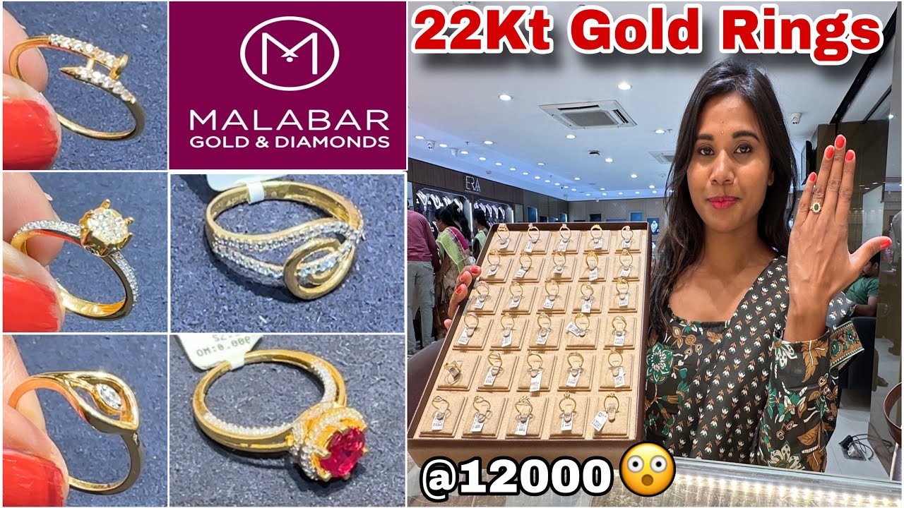 Malabar Gold Ring Designs 1.48Gm Starts💥| Malabar Ring Designs| Light Weight Gold Rings With Price|
