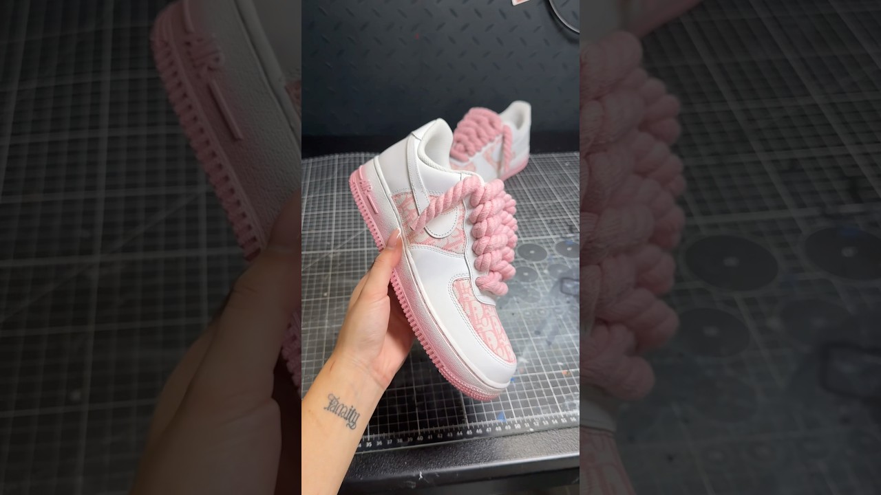 Pink Dream &mdash; кроссовки Nike Air Force 1 на заказ 👟 Ссылка в био! #шорты