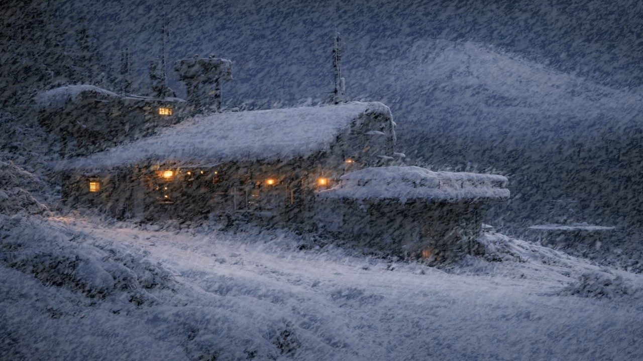 Freezing Blowing Snow Storm Ambience | Storm Winds & Heavy Snowfall for Relaxation