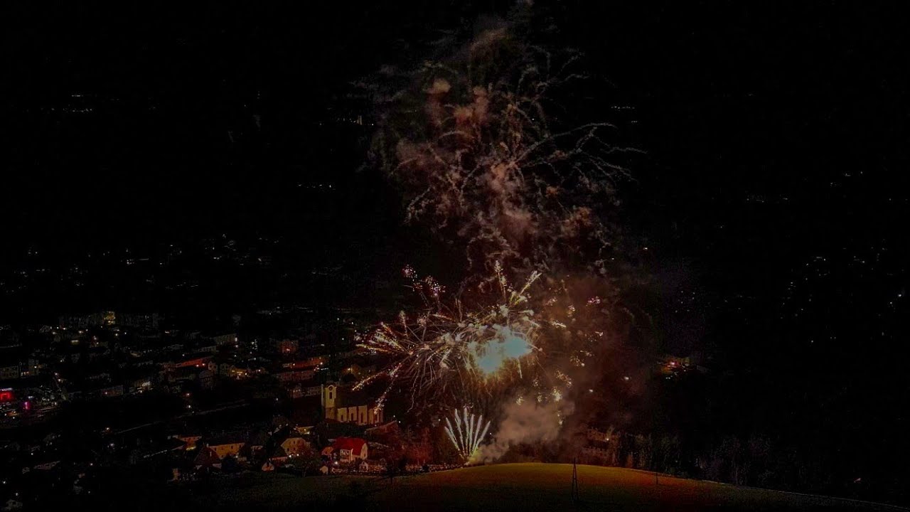 Feuerwerk bei der Perchtenraunacht 2024 | Steyrtaler Perchten | Steinbach an der Steyr
