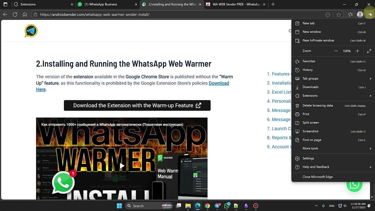 How to Install WhatsApp Bulk Sender Extension (Chrome, Opera, Edge)