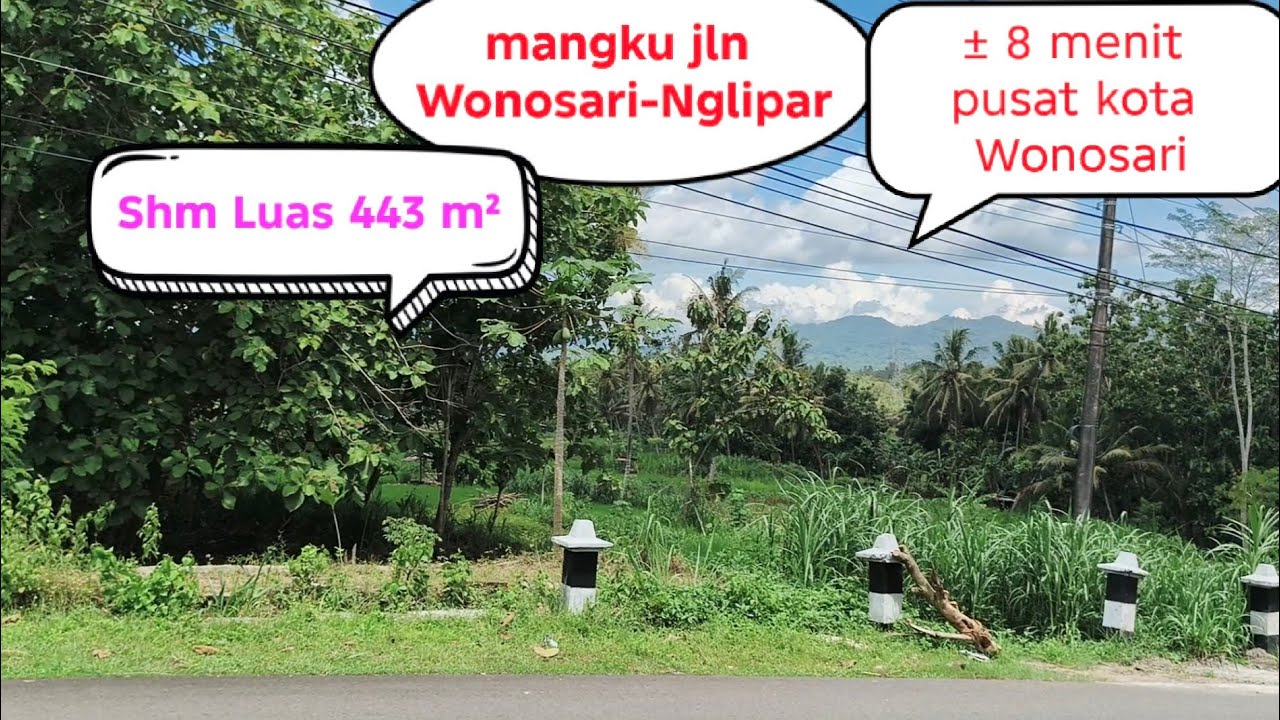 Tanah murah nempel jalur Wonosari-Nglipar @PakNuProperty 