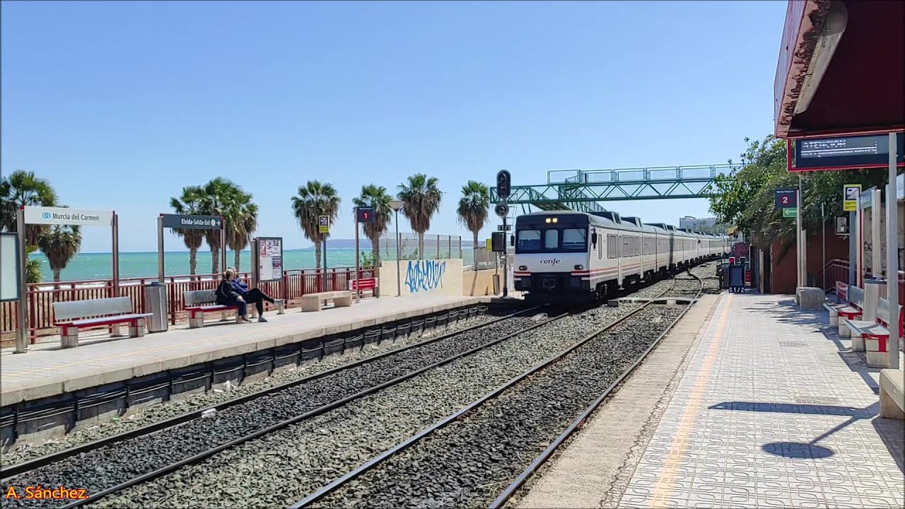 Trenes de Cercanías, MD, AVANT y AVE #87# por El Realengo, Callosa-Cox y San Gabriel en Alicante.