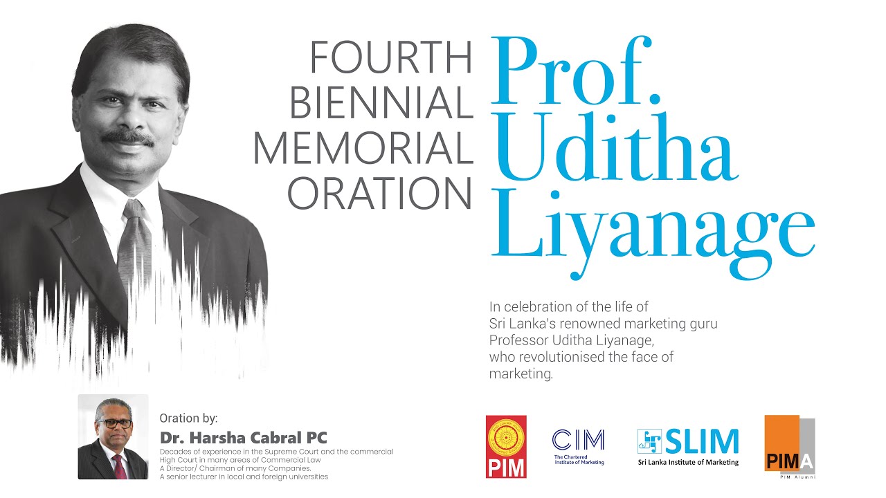 Professor Uditha Liyanage – Fourth Biennial Memorial Oration