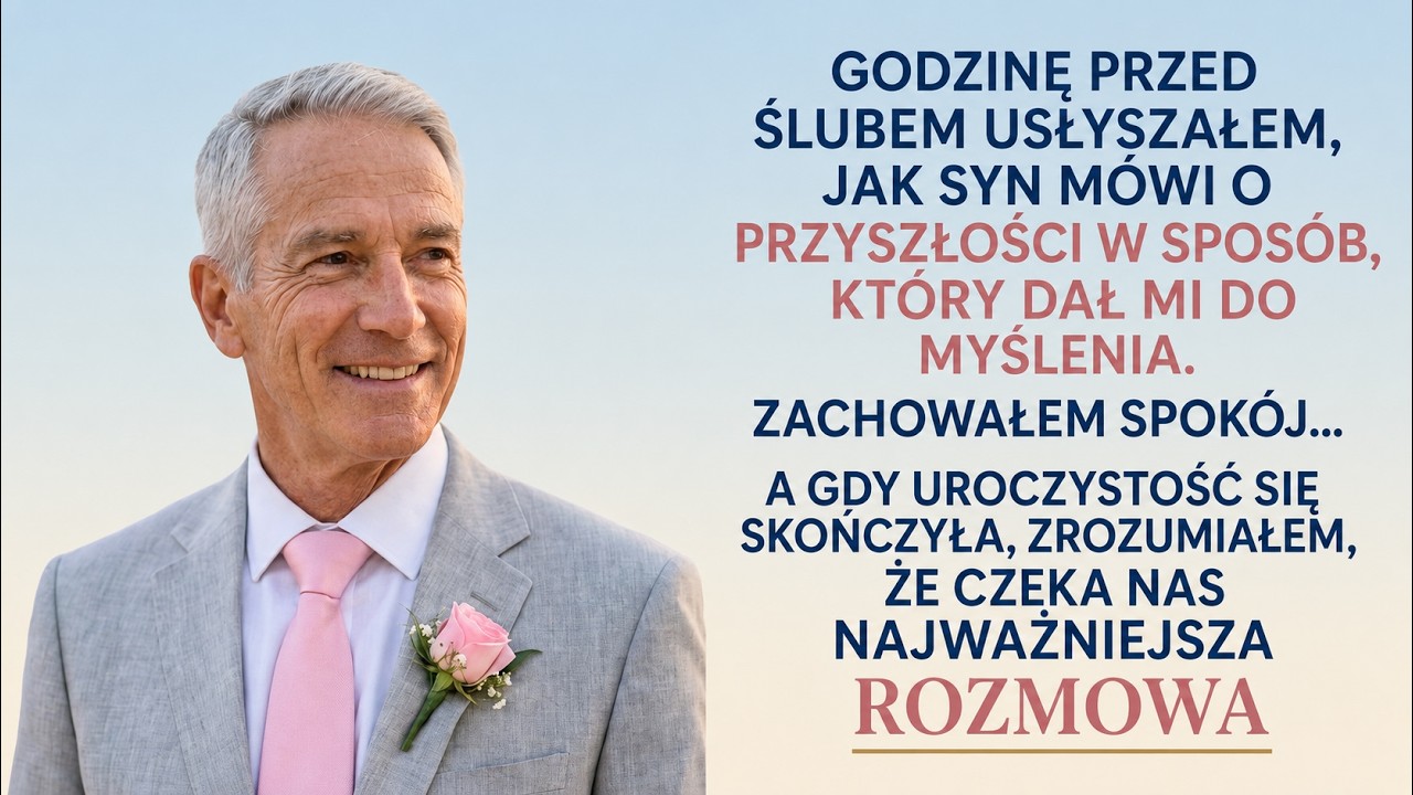 „JUTRO STARY NAIWNIAK STRACI WSZYSTKO” — podsłuchałem syna w dniu jego ślubu