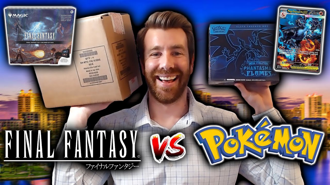 Pokemon vs Final Fantasy - Phantasmal Flames ETB & Scene Boxes Sealed Case