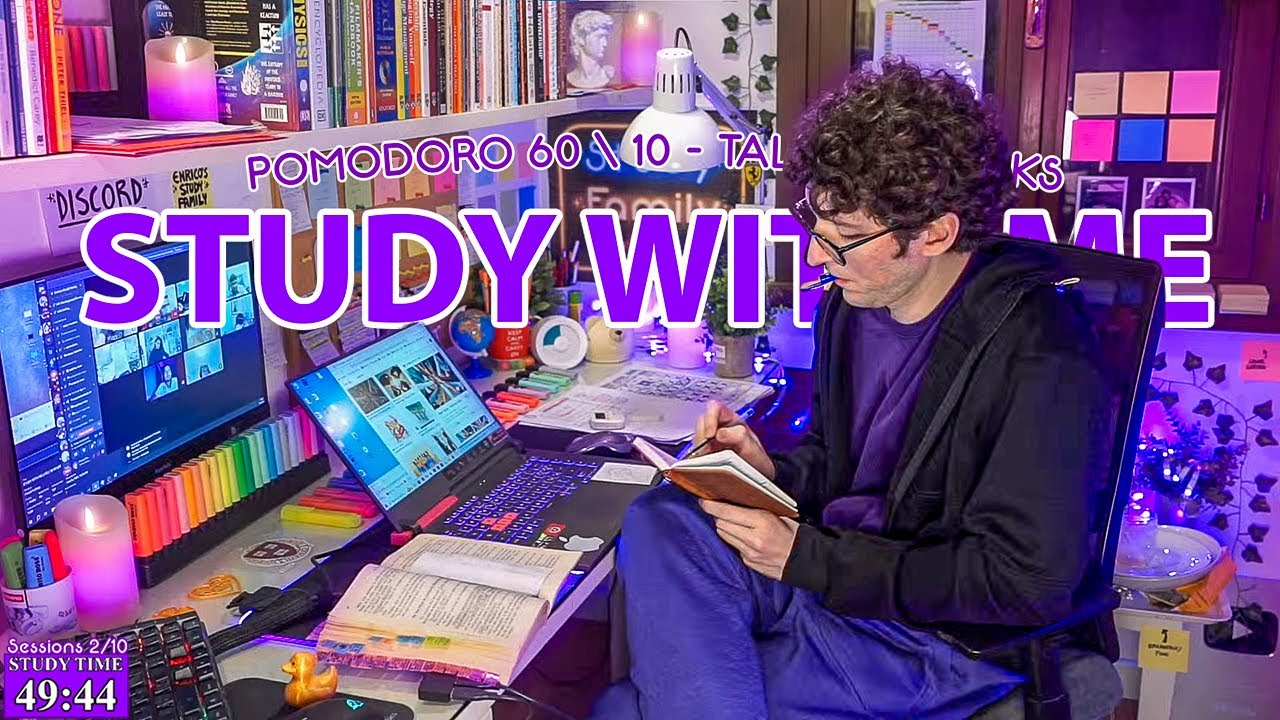 STUDY WITH ME LIVE | 10 HOURS ✨ Harvard Student, Rain sounds, Pomodoro 60, FiveMonthsStudyChallenge