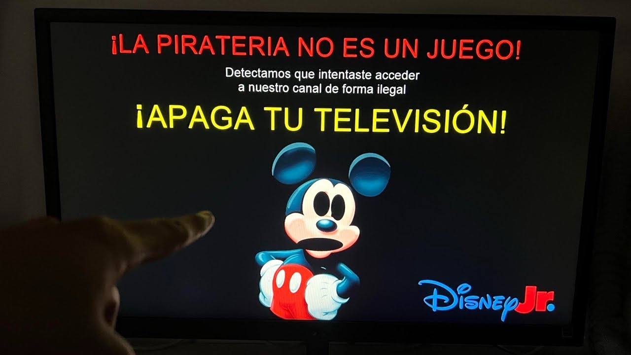 EL EXTRAÑO CASO DE LAS PANTALLAS ANTIPIRATERIA de DISNEY JUNIOR