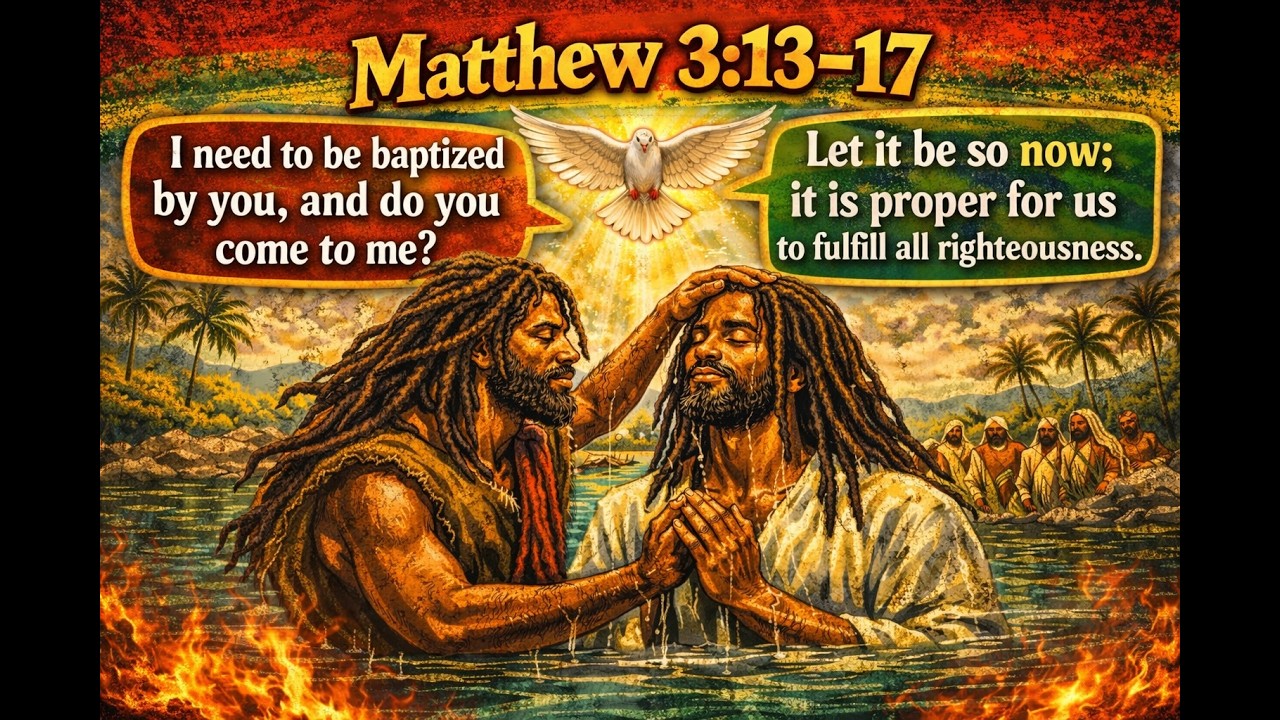 Heaven Opened Wide 🌿 Reggae Gospel Worship | The Baptism of Jesus (Matthew 3:13–17)
