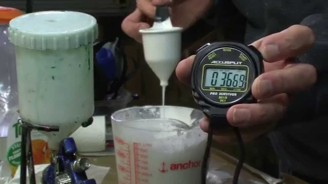 How to Thin Water Borne Paint for Spraying, Measuring Viscosity