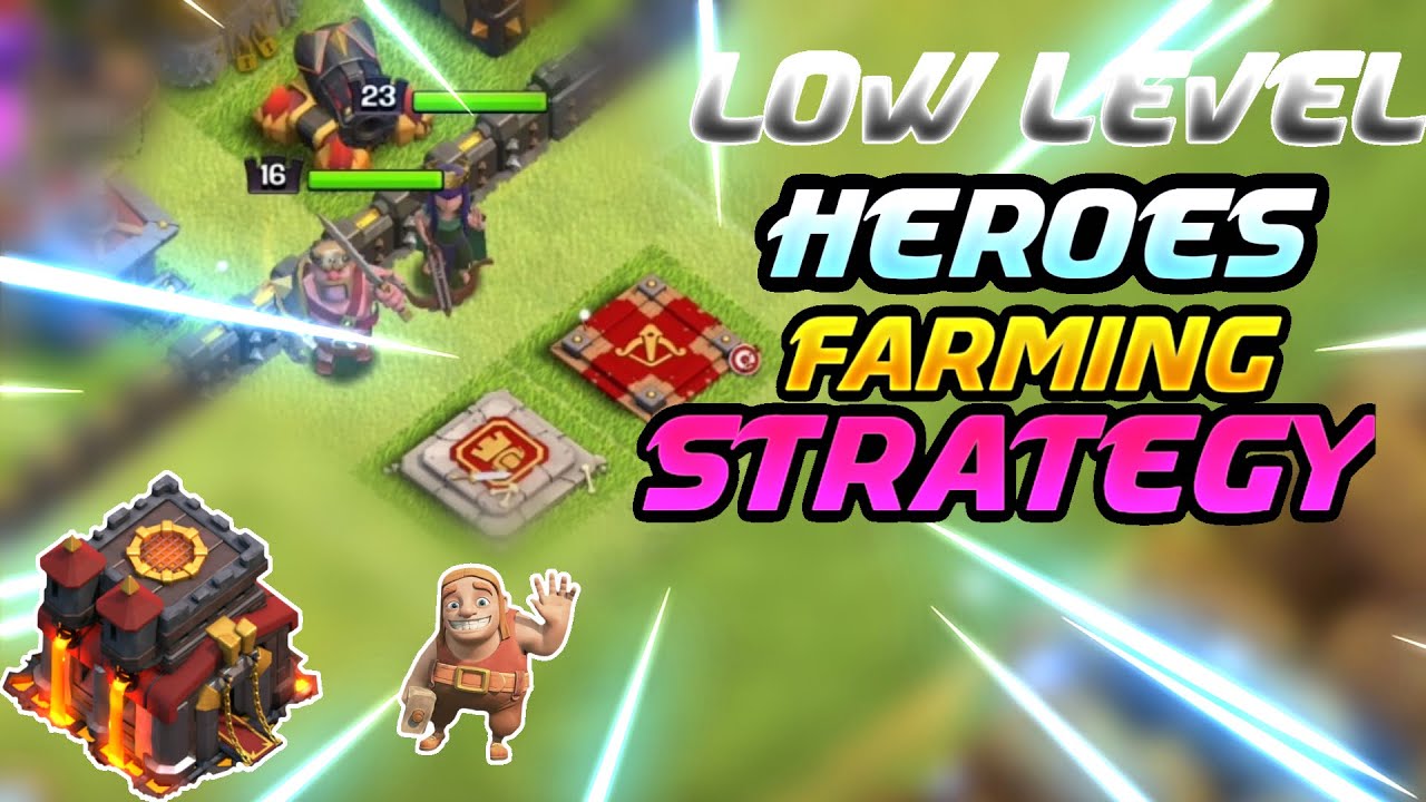 Th10 Low level Hero Farming Attack Strategy | Best Th10 Farming Attack Strategy With Low heroes