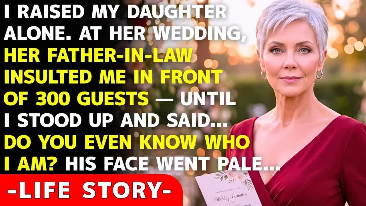 I Raised My Daughter Alone  At Her Wedding, Her Father In Law Insulted Me In Front Of 300 Guests