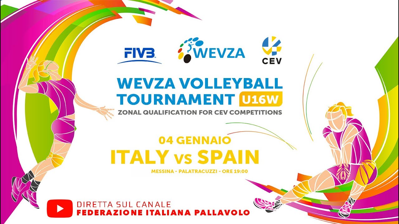 WEVZA VOLLEYBALL TOURNAMENT U16W: ITALY vs SPAIN