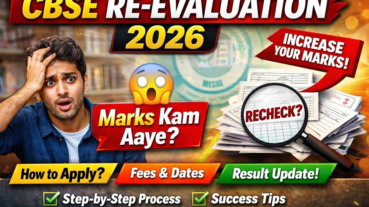 CBSE Board Re-Evaluation 2026 🔥 Full Process Explained Step-by-Step @GURUKULCLASSES14 