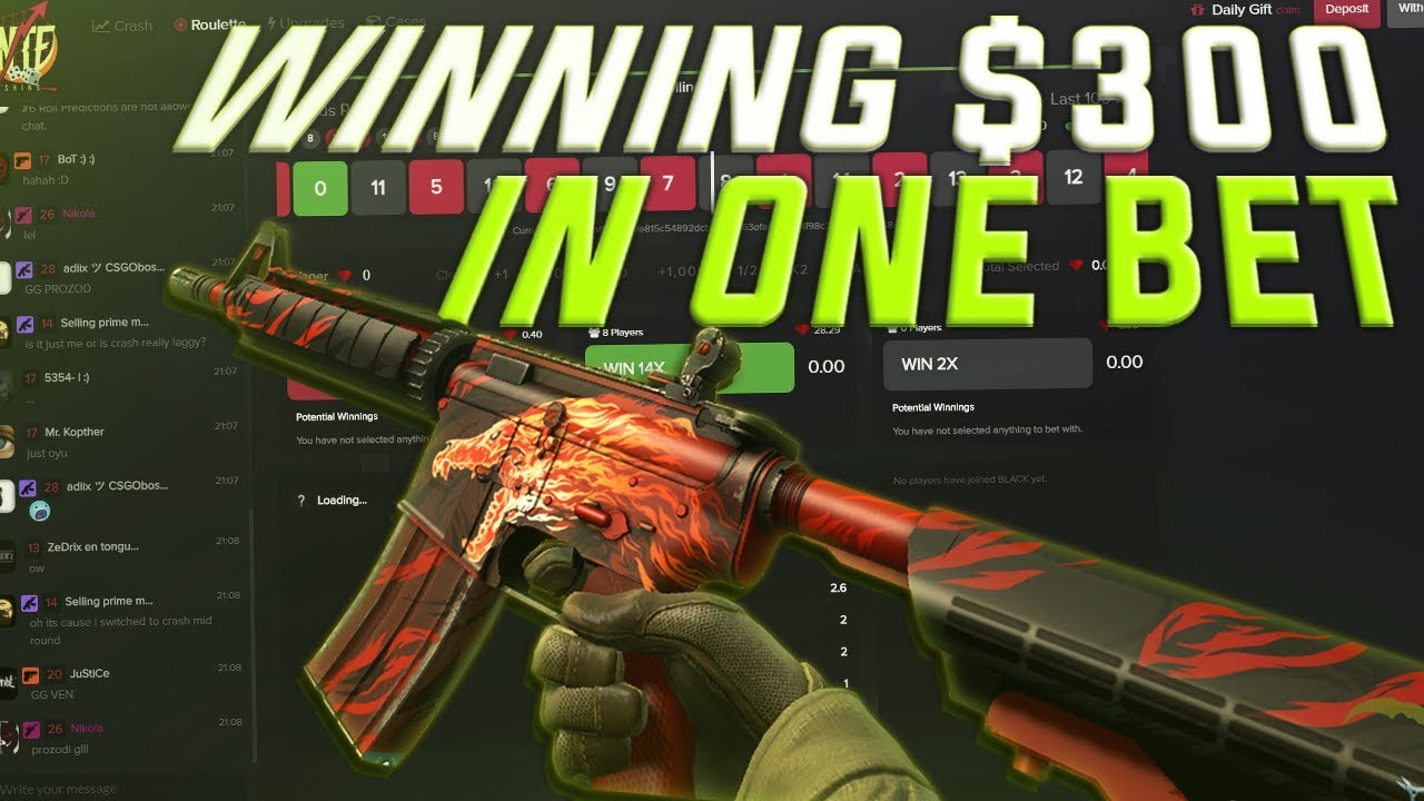 WINNING A 300$ BET ON BLACK! HIGH WTFSKINS.COM GAMBLING *UNSPONSORED*