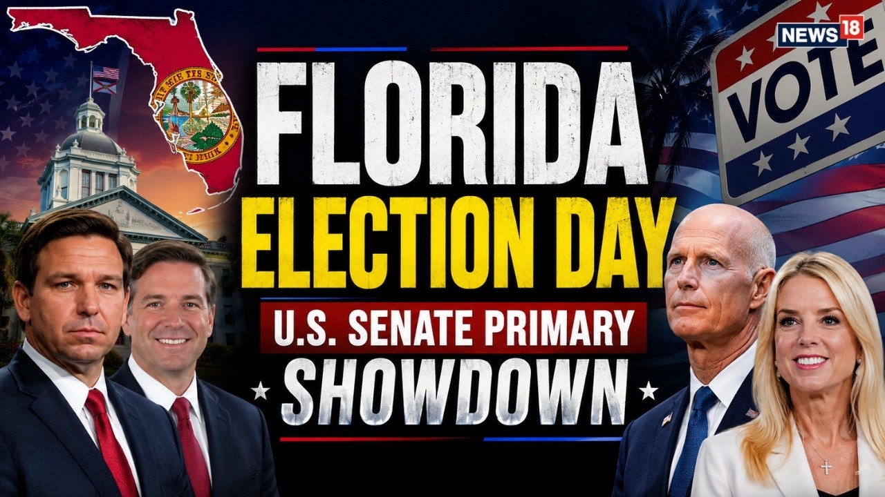 Florida Primary Elections 2026 LIVE | Trump-Backed Byron Donalds Set To Replace Ron DeSantis | N18G