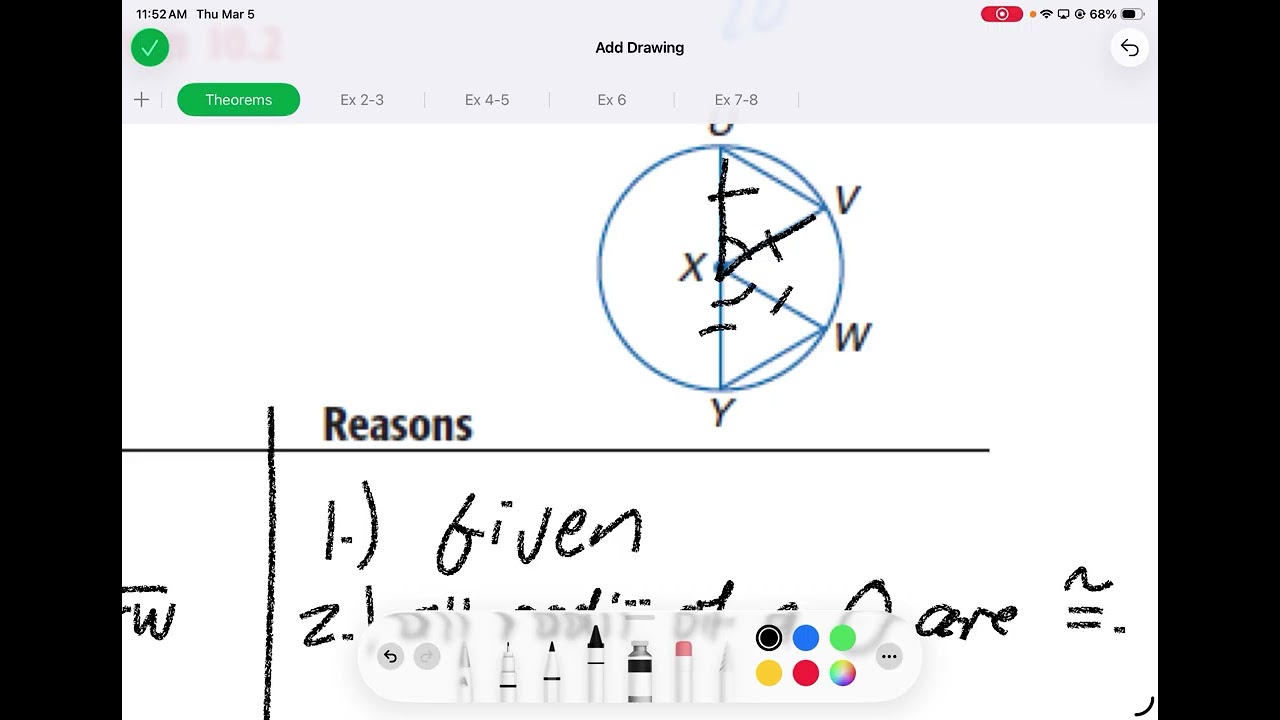 Section 10.3 - Arcs and Chords - 3/5/26 P5