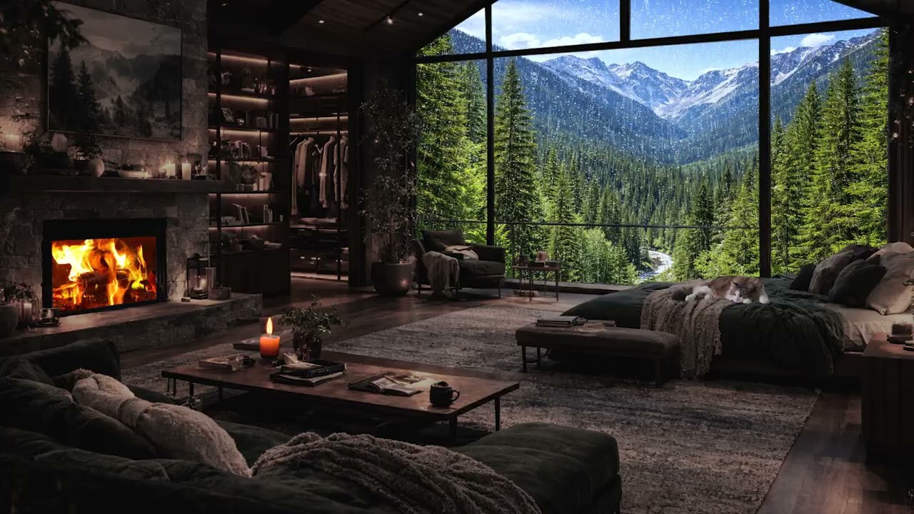 Deep Focus Study Music with Rain Sounds 🌧️🎧 Cozy Coffee Shop Ambience for Reading 📖 and Sleep 🌙