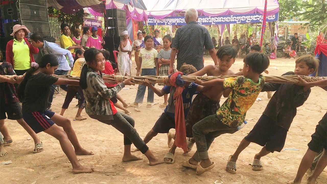 Khmer Traditional Games Teanh proit at kompong kong community